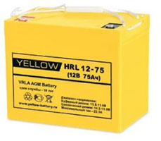 АКБ YELLOW HRL 12-75Т для ИБП